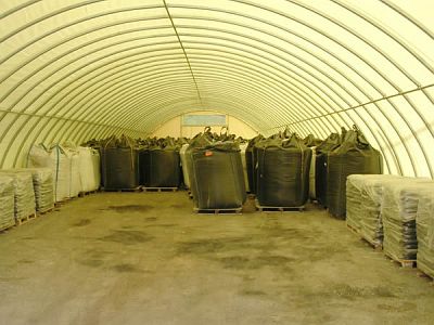 Als Lager f&ür Baumaterialien